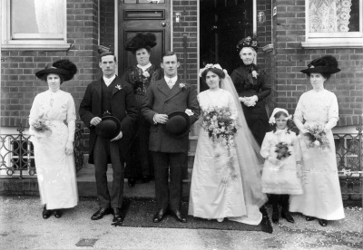 Edmund Harrison's wedding photograph. Edmund Harrison's wedding photograph.